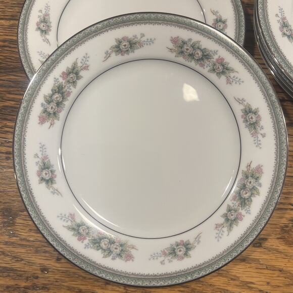 SET OF 6 Noritake Bristol #5504 Salad Luncheon Plates 8 1/4" PRISTINE EXCELLENT! - Picture 8 of 10